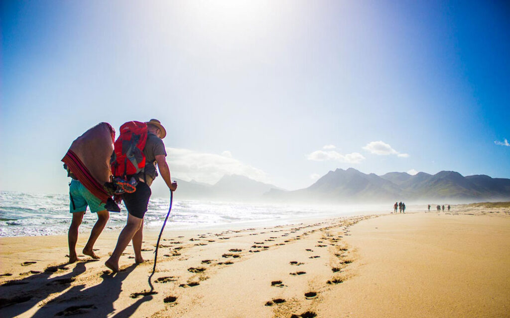highlands-trail-hikers-kleinmond-beach Amazing Hiking trails from our luxury guesthouse in Kleinmond at our doorstep